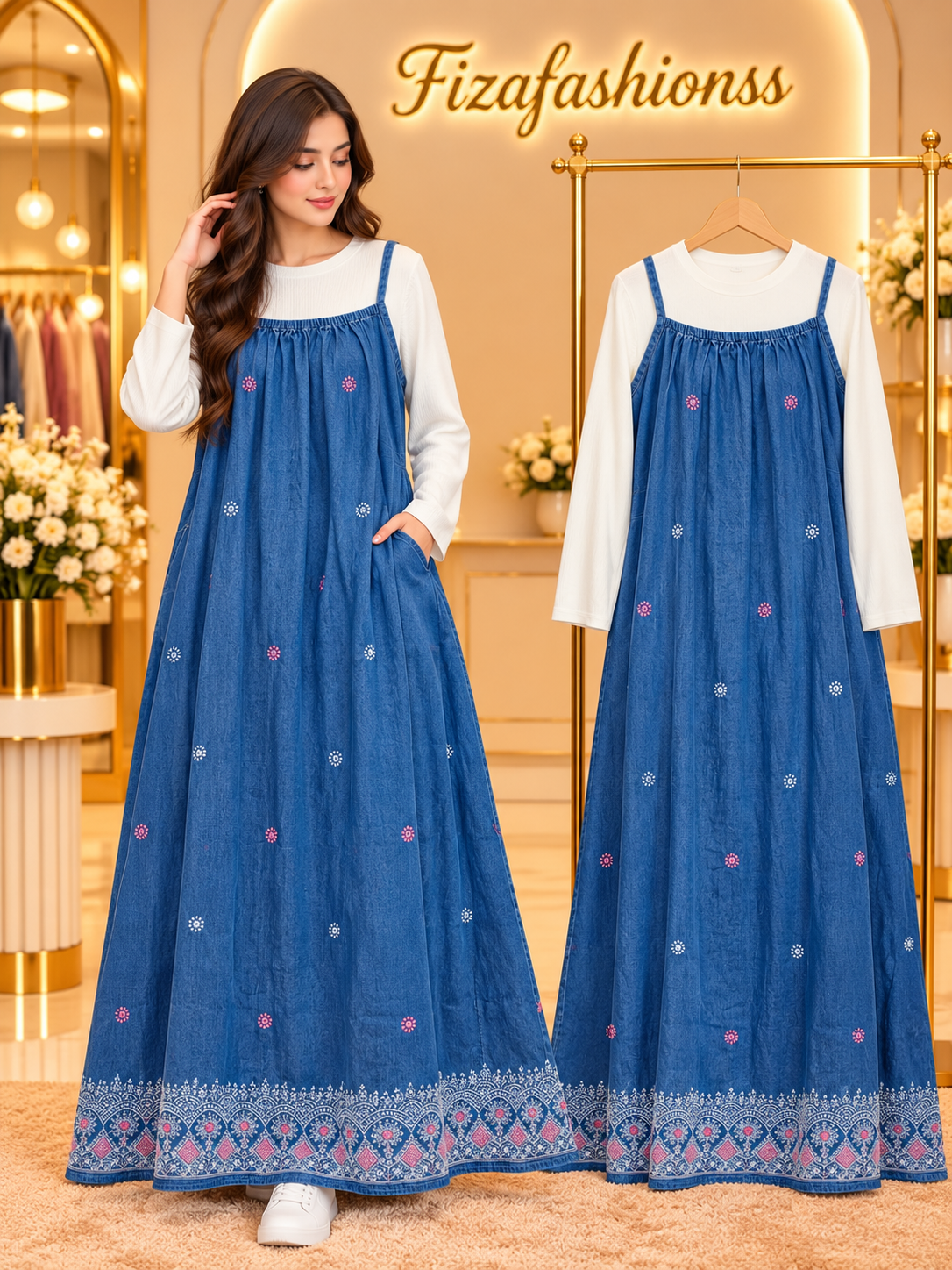 265 Imported denim gowns