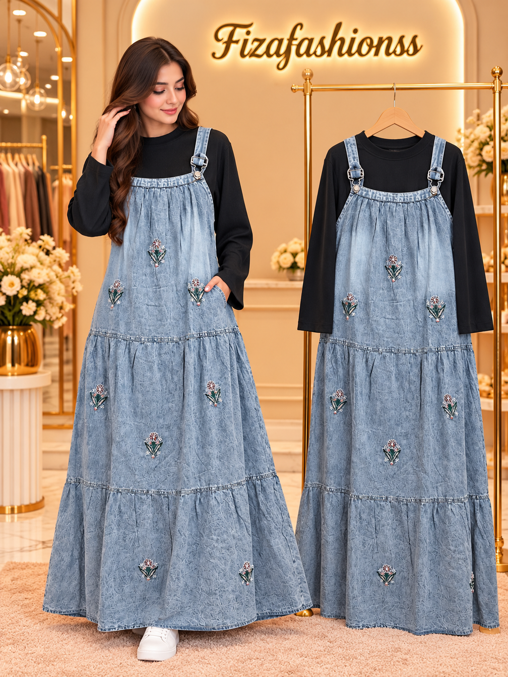 265 Imported denim gowns