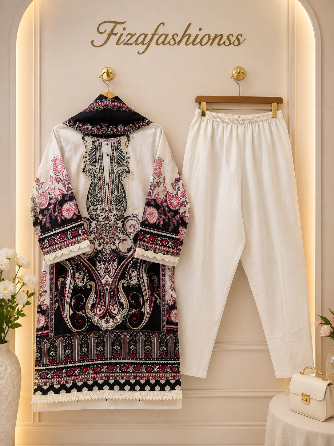 081 Embroidered Lawn suits
