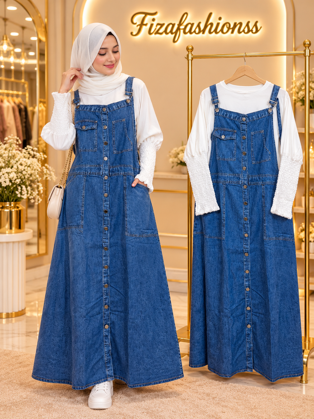 265 Imported denim gowns