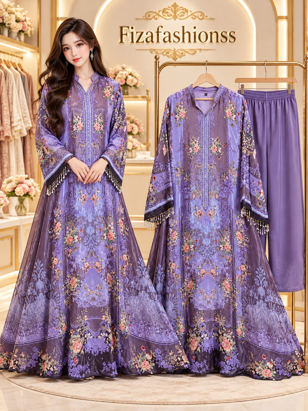 256 Pakistani long gowns