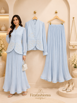 Blue handwork