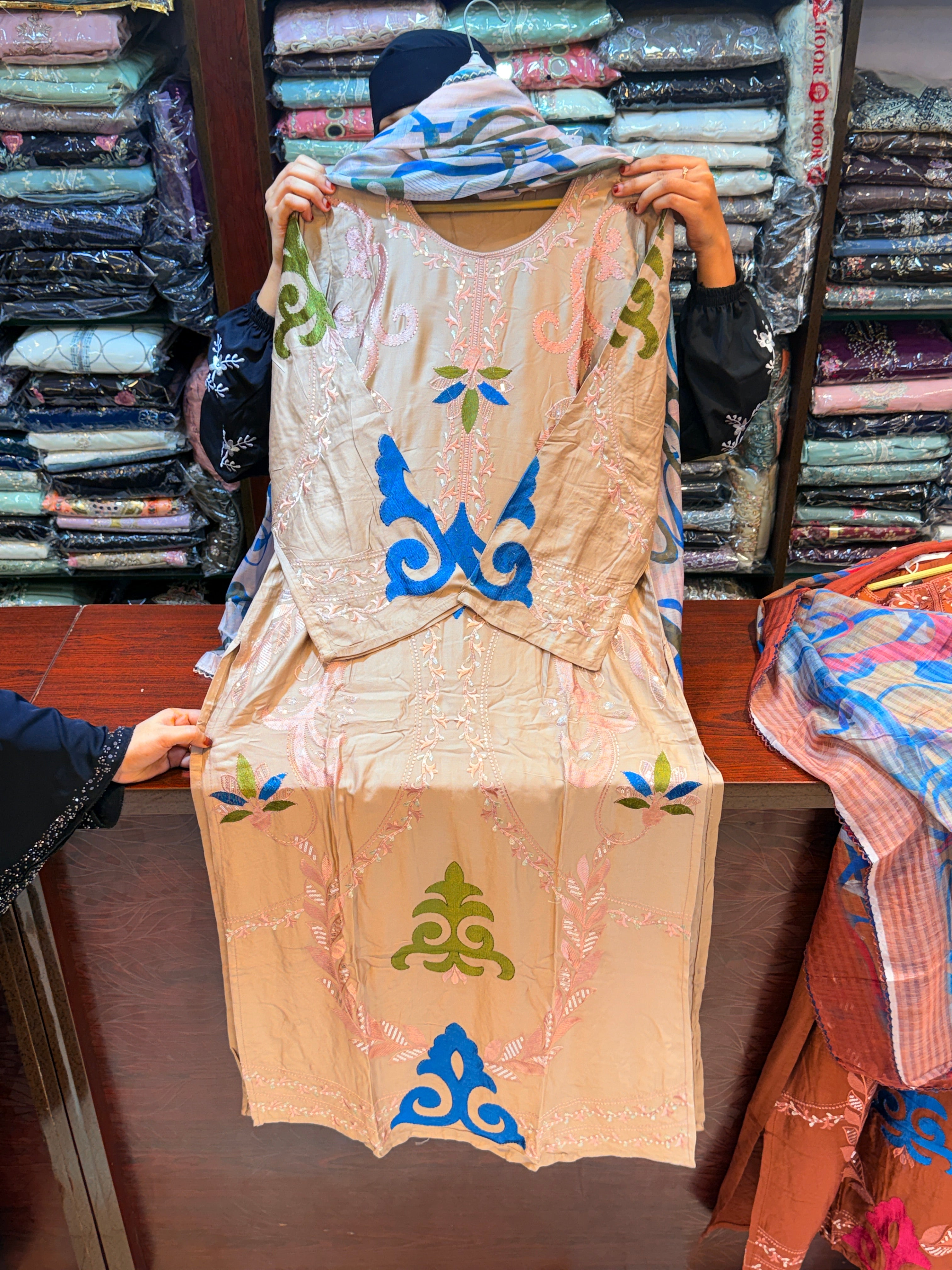 037 long kaftan dress