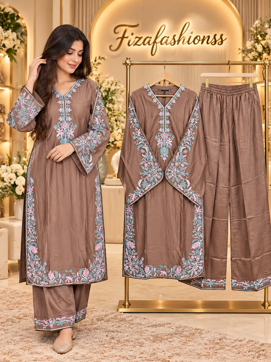 225 Embroidered suits