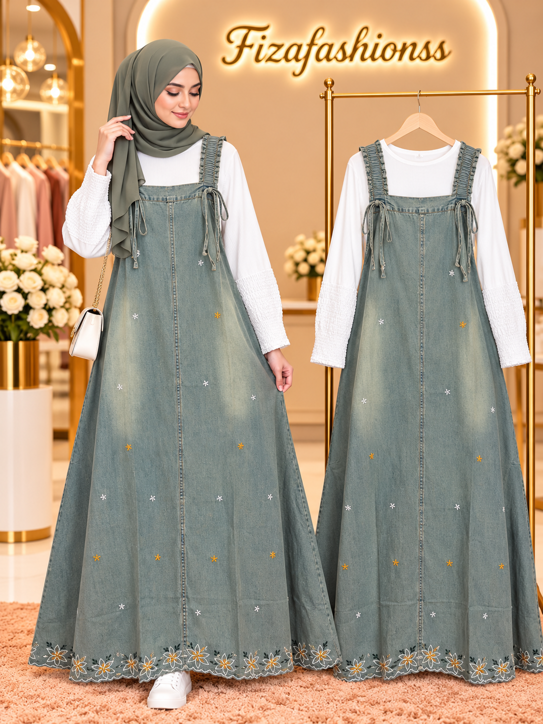265 Imported denim gowns