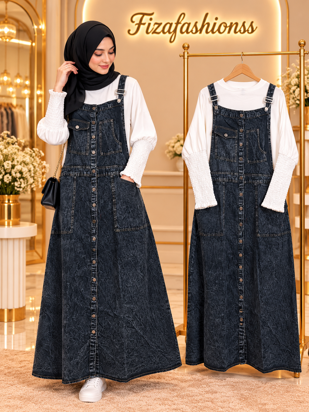 265 Imported denim gowns