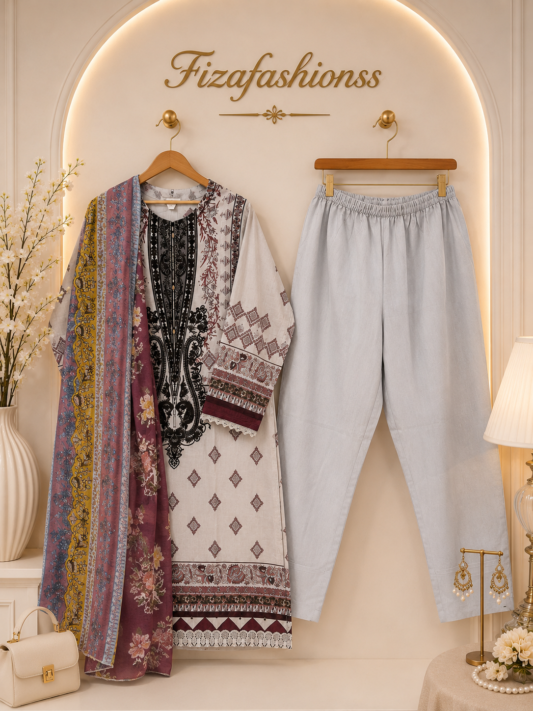 081 Embroidered Lawn suits
