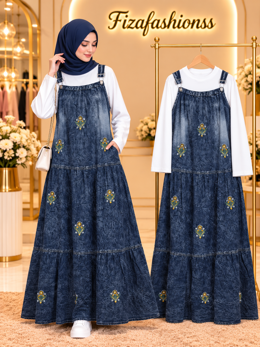 265 Imported denim gowns