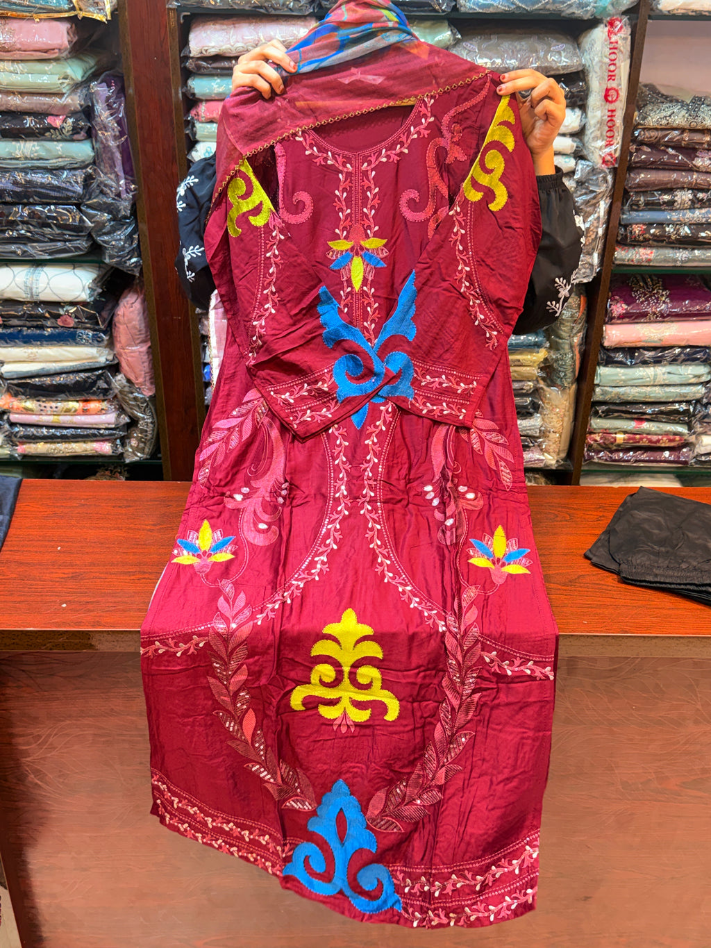 037 long kaftan dress