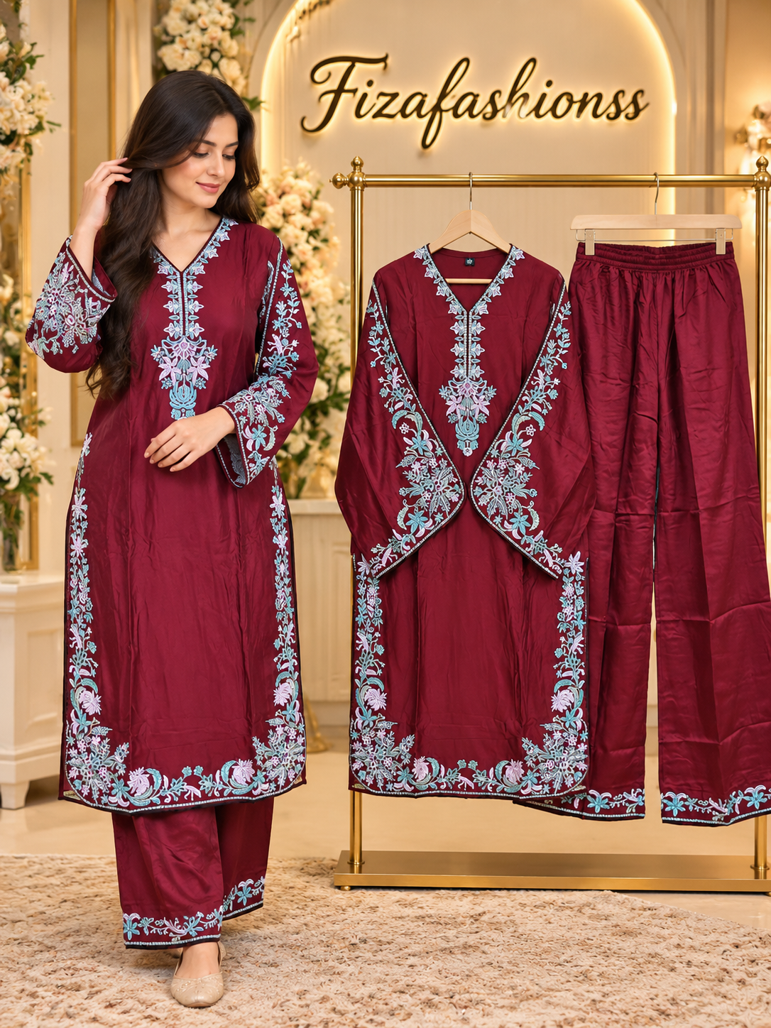 225 Embroidered suits