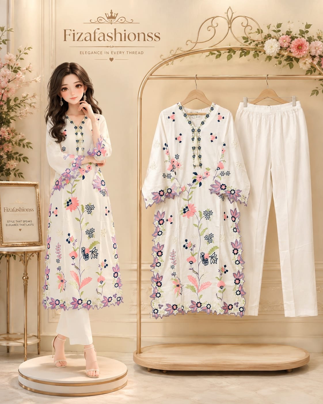 123 Plus size kaftan