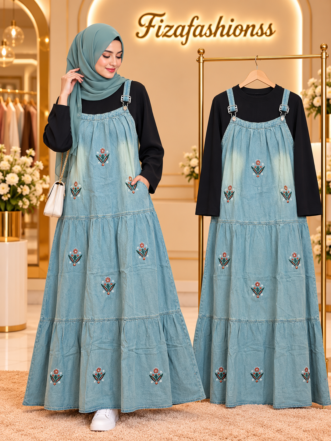 265 Imported denim gowns