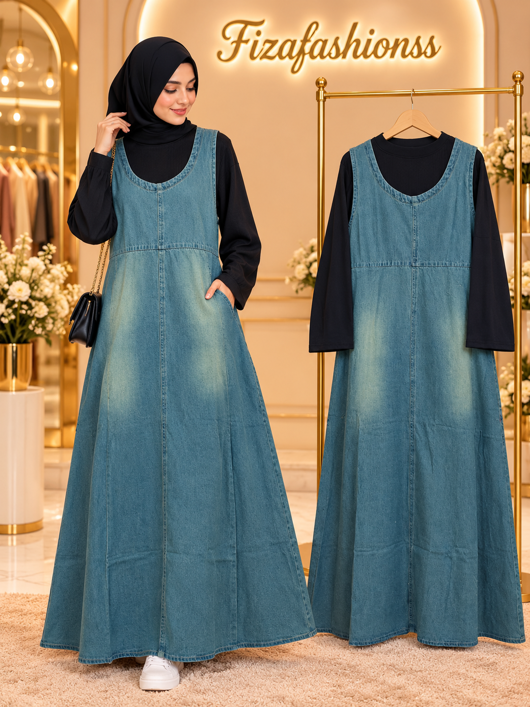 265 Imported denim gowns