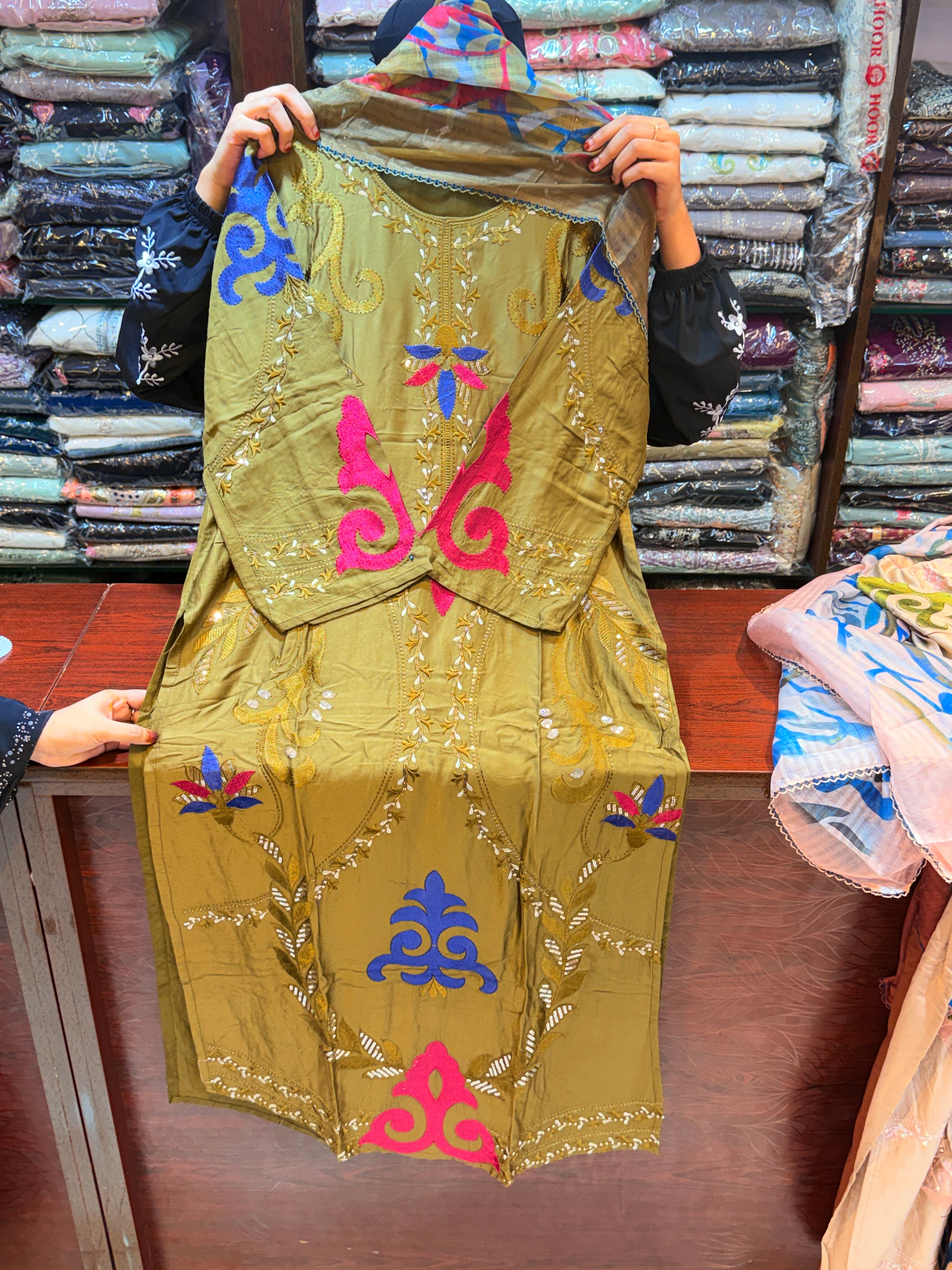 037 long kaftan dress