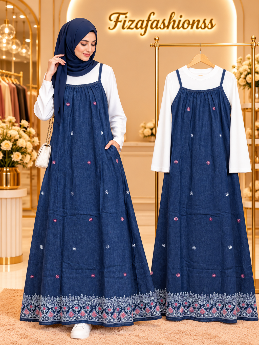 265 Imported denim gowns