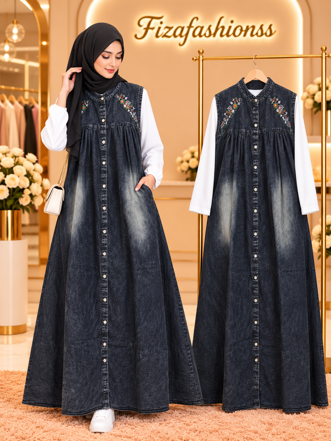 265 Imported denim gowns