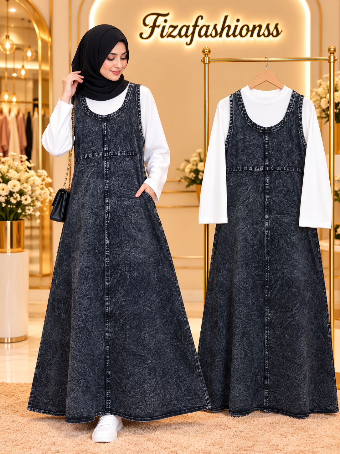 265 Imported denim gowns