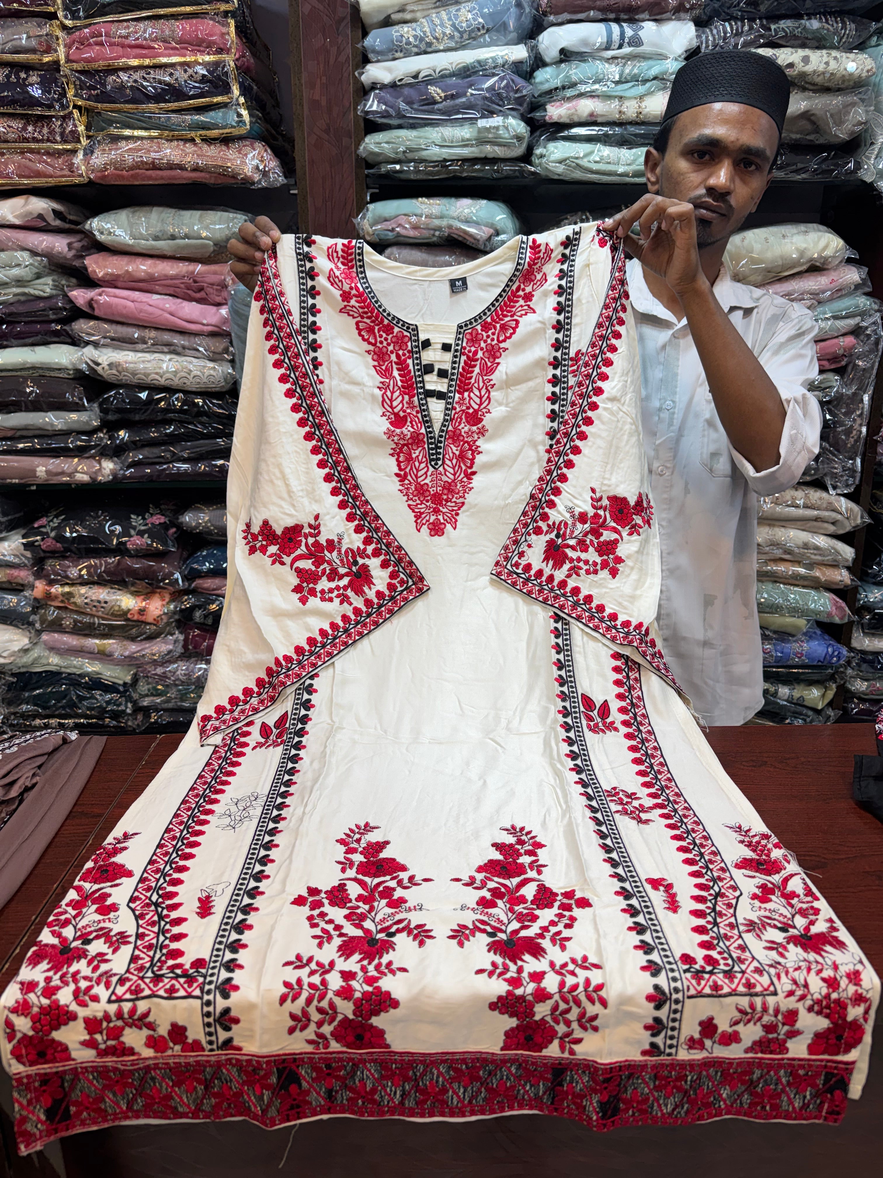 041 Bell sleeves Karachi suits
