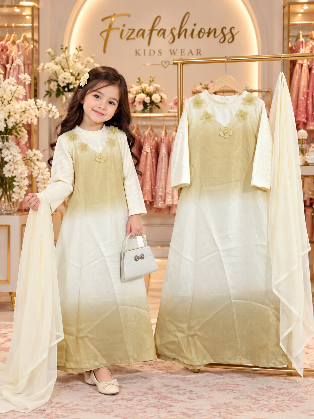 200 double shade gown