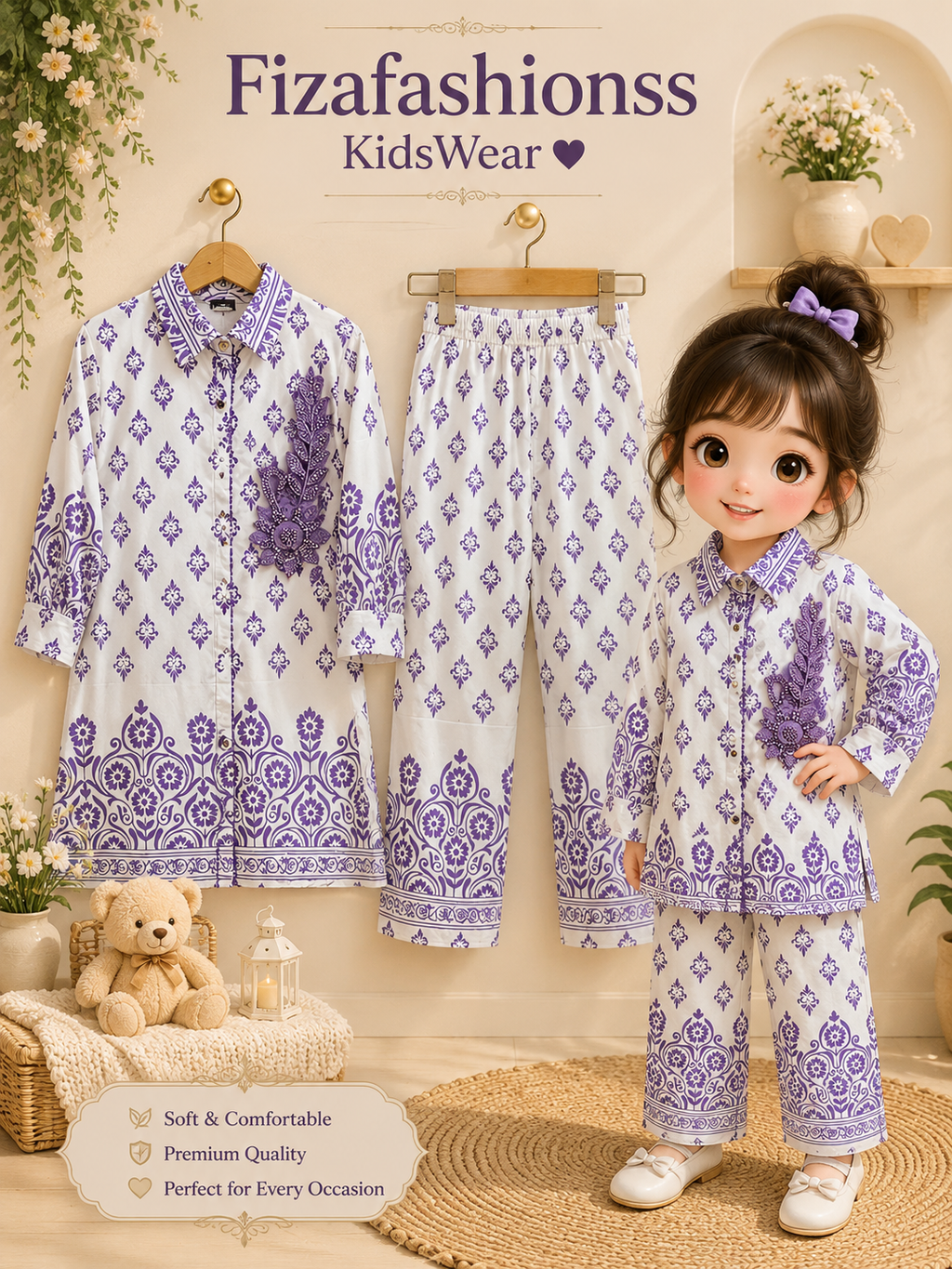 078 kids Glam coords