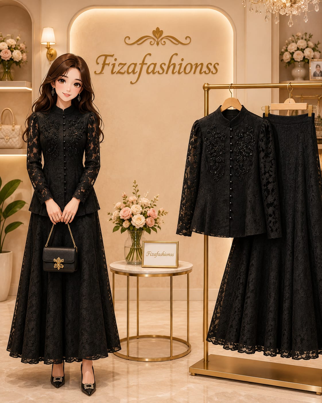 127 Turkish skirt set