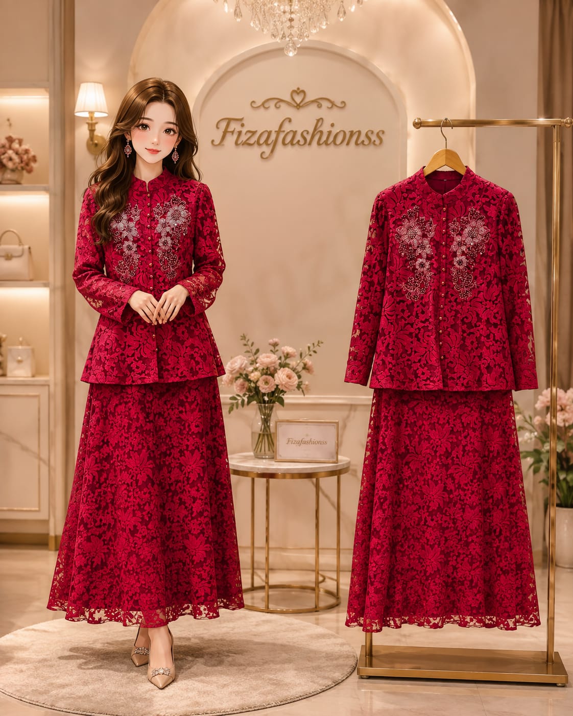 127 Turkish skirt set