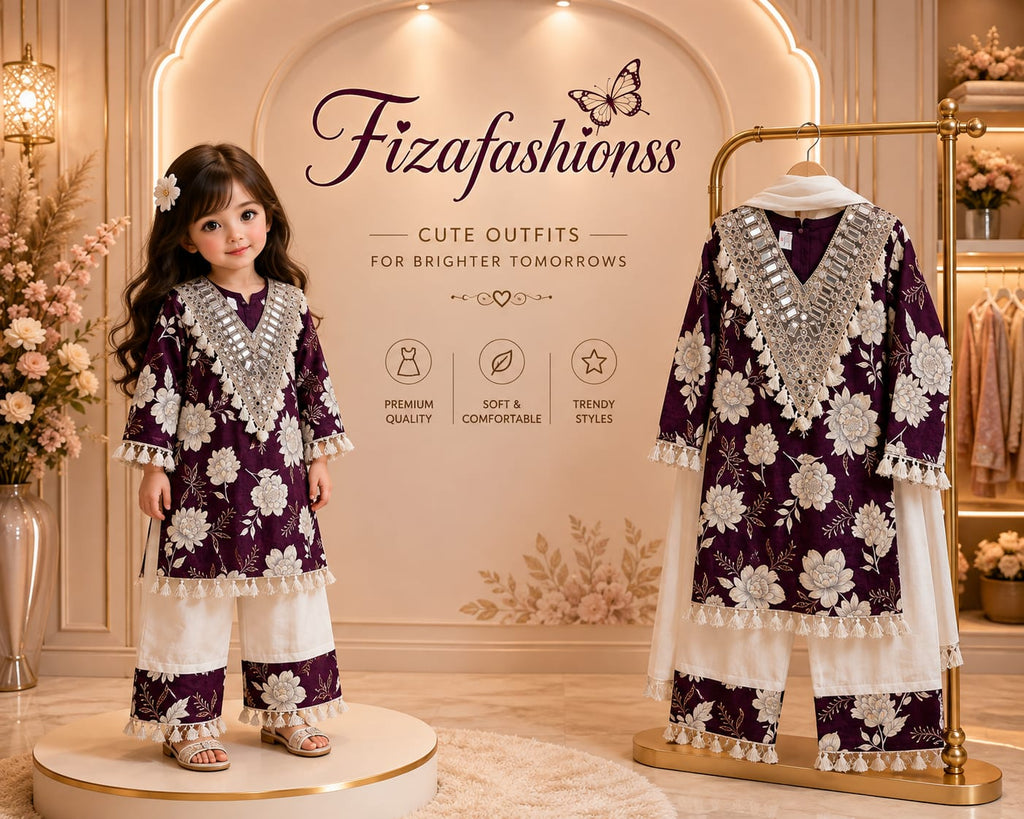 144 kids Rajwadi suits