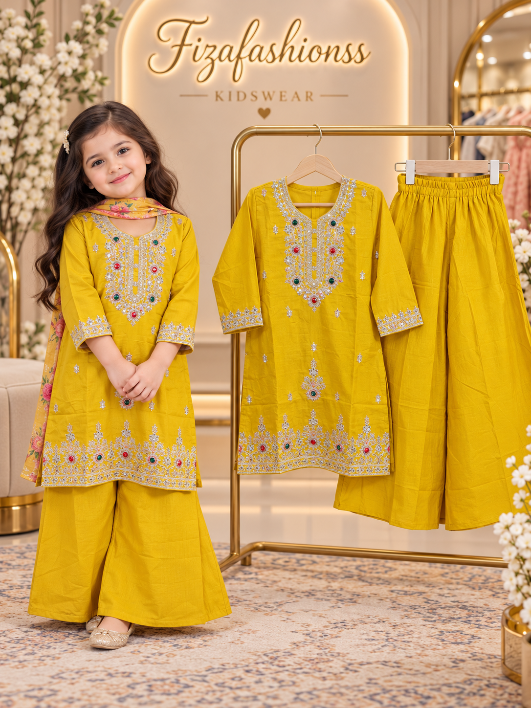 207 Kids kundan work