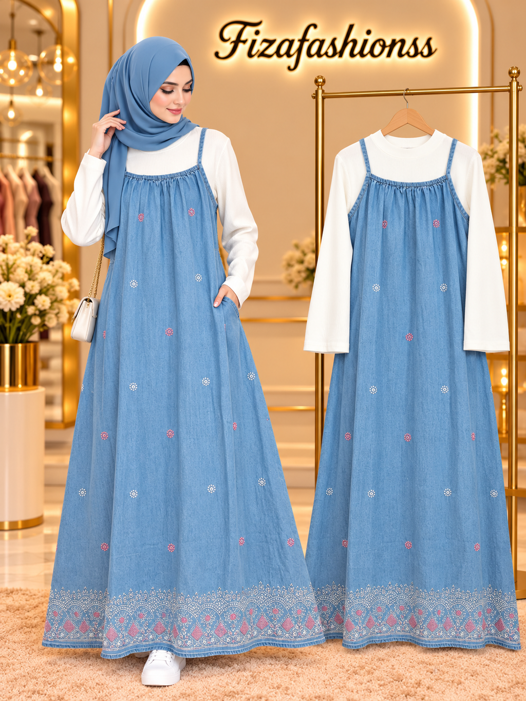 265 Imported denim gowns