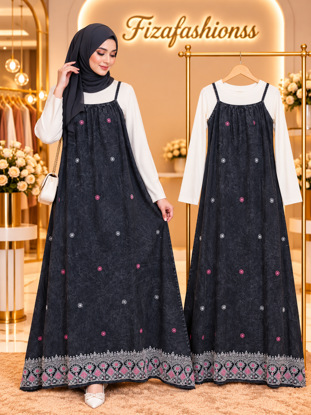 265 Imported denim gowns