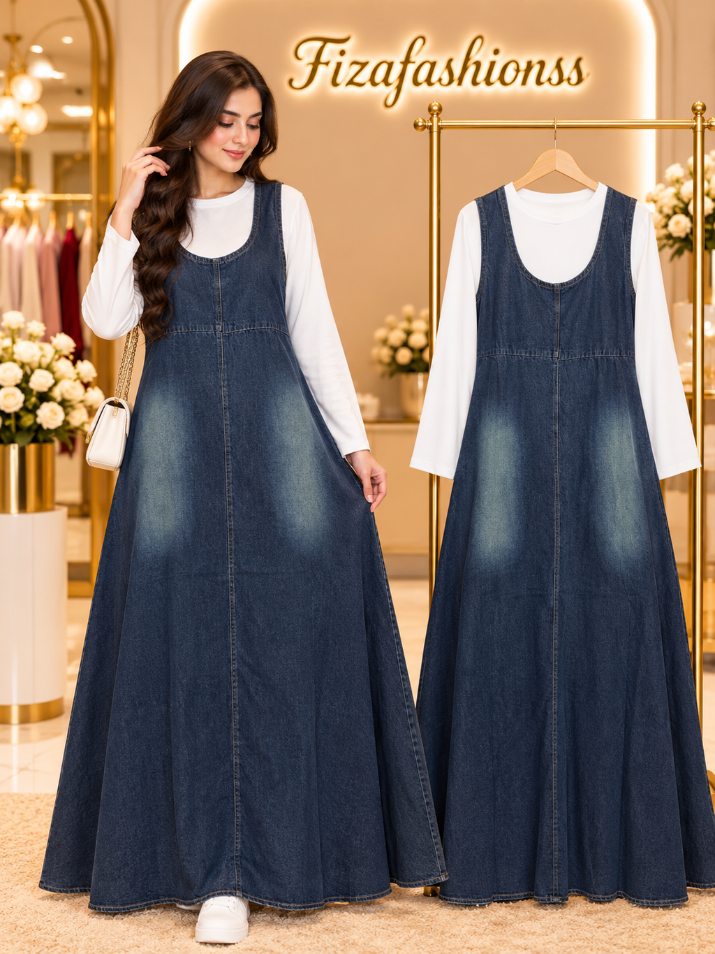 265 Imported denim gowns